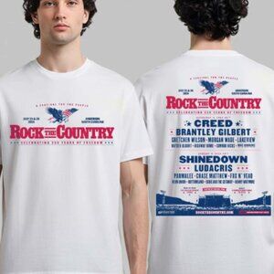Rock The Country 2026 Gildan Tee Anderson SC Two Sided Concert Shirt